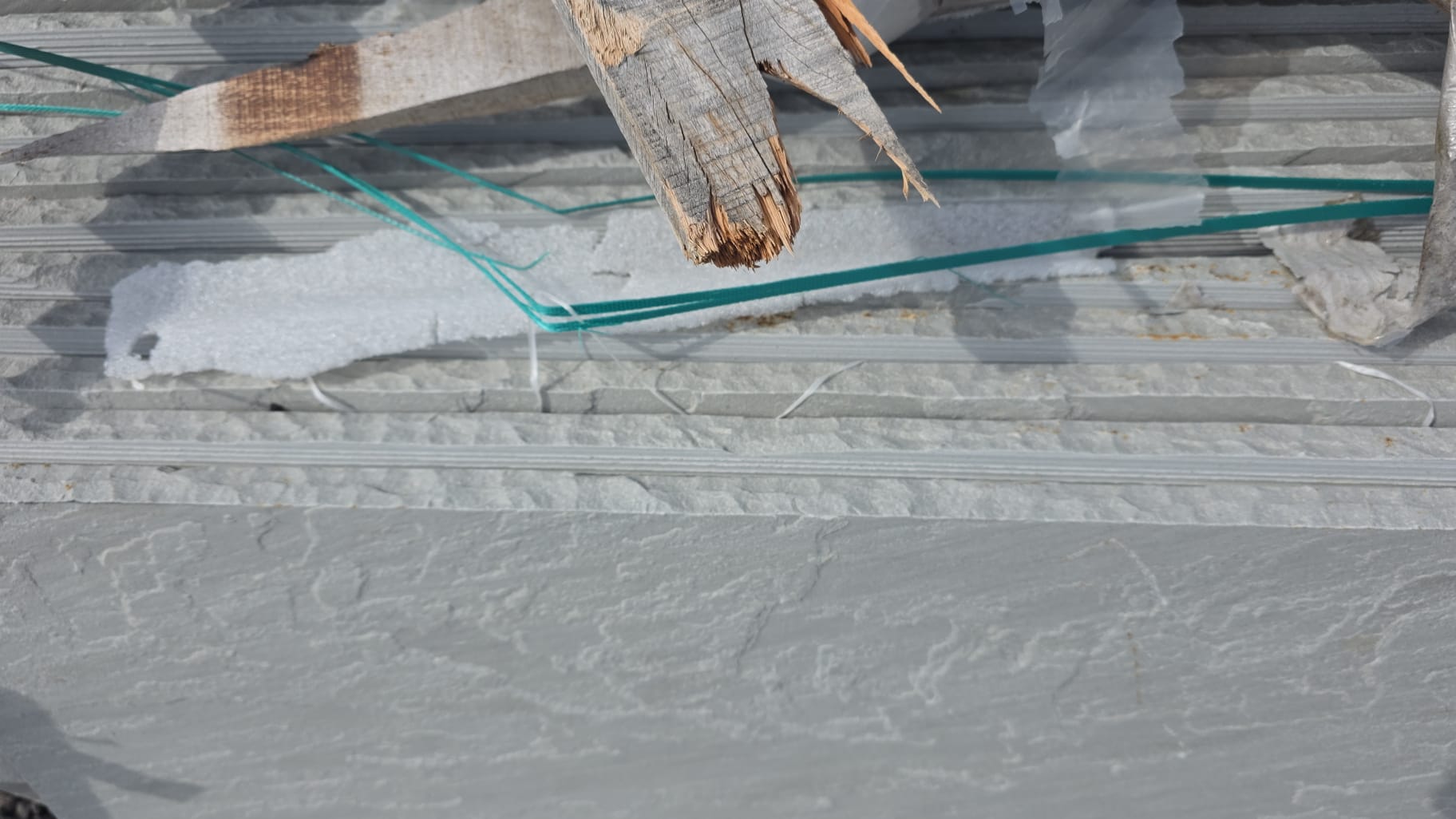 Dove grey natural stone filler cap